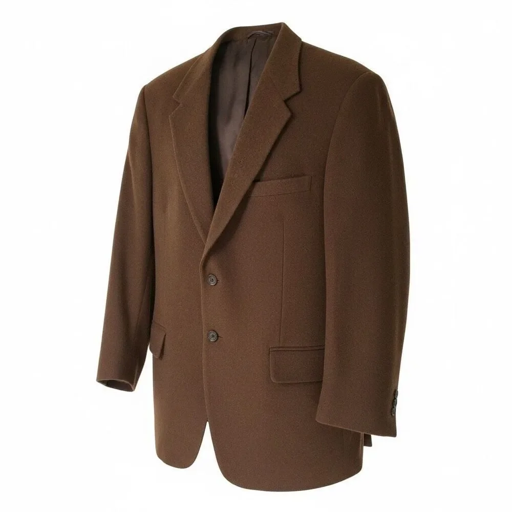 Vintage Camel Hair Blazer Men’s LRG Brown Classic Tailored Sport Coat